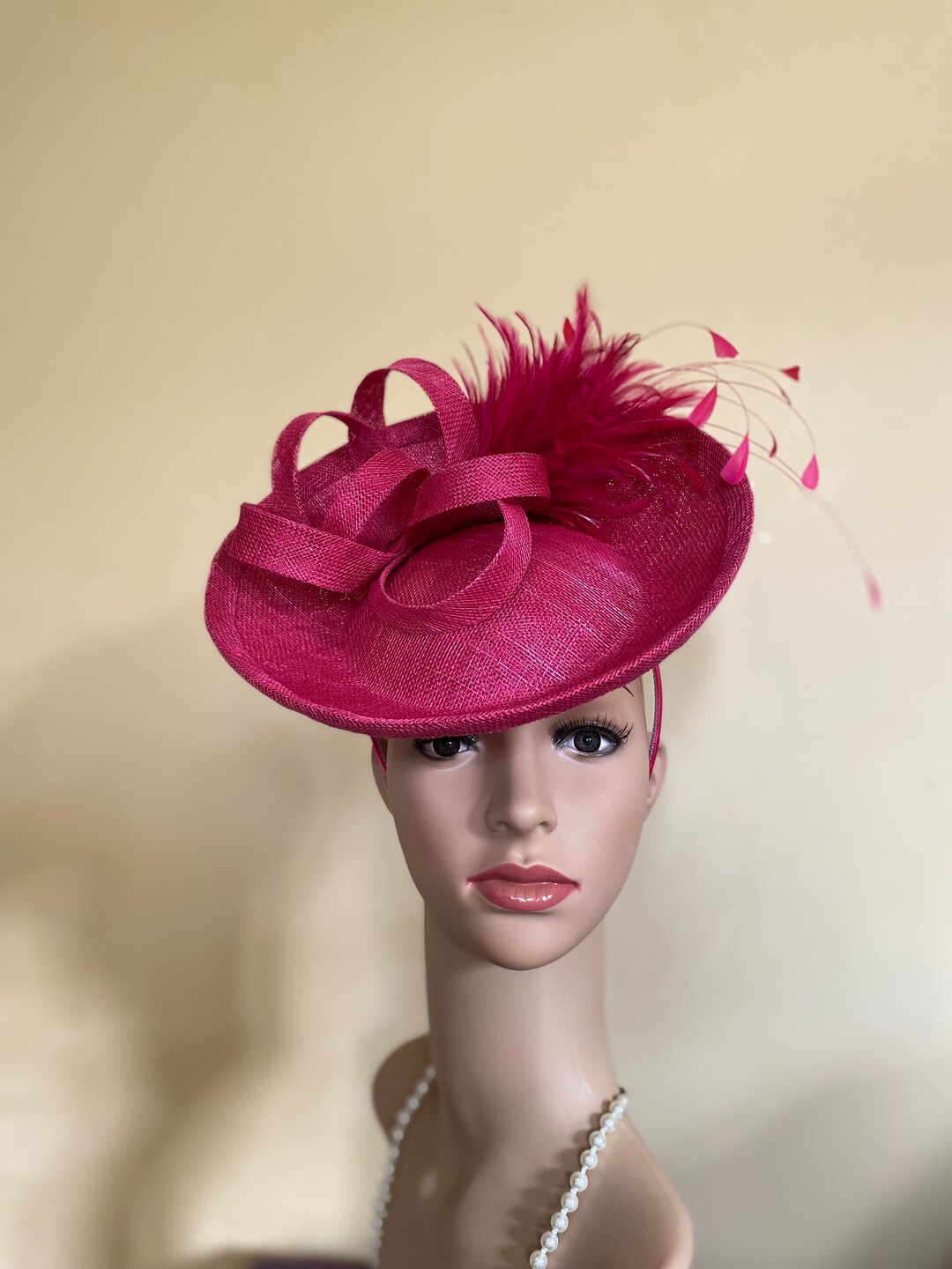 Pink Fascinator Pink Wedding Fascinator Pink Royal Ascot Fascinator Pink Hat Hats and