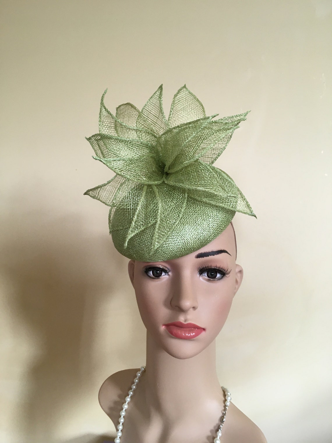 green wedding hat
