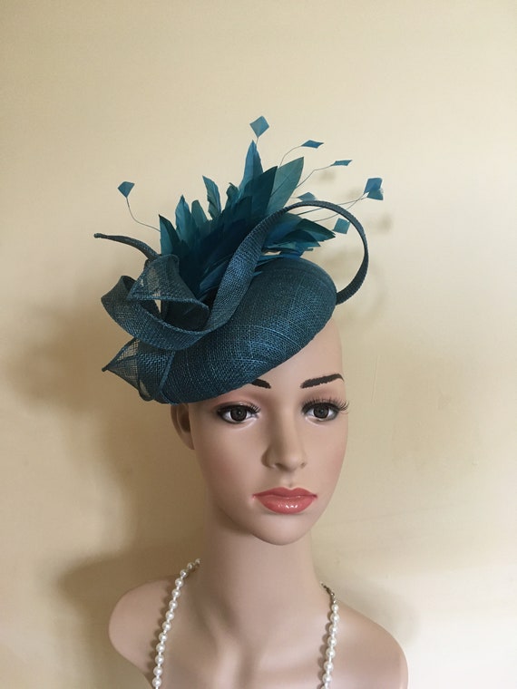 green hat fascinator