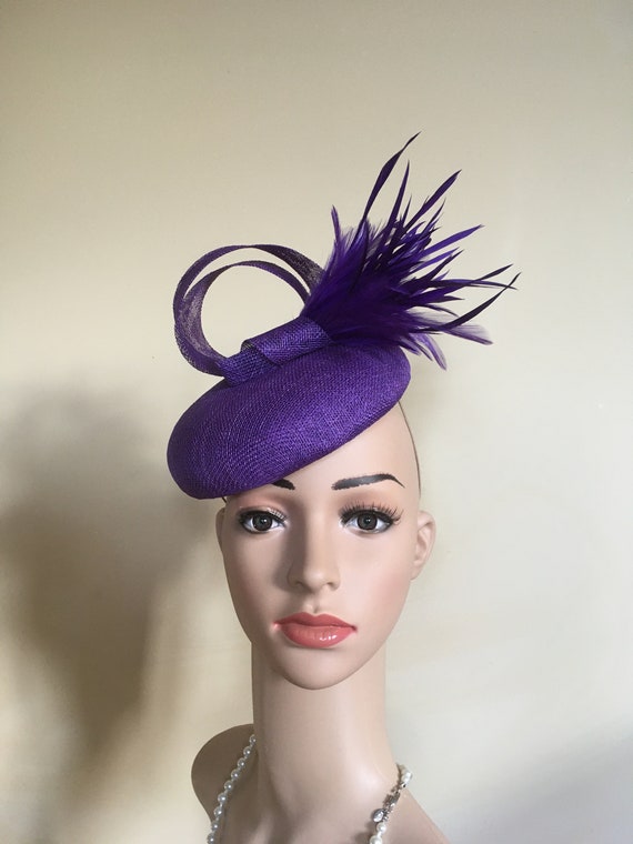 Purple Hat Purple Wedding Hat Purple 
