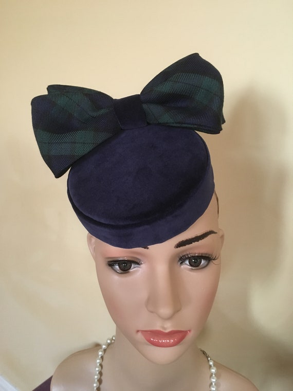 navy wedding hat