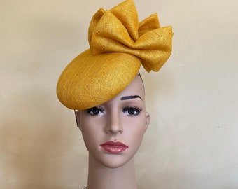 Yellow Fascinator - Etsy UK