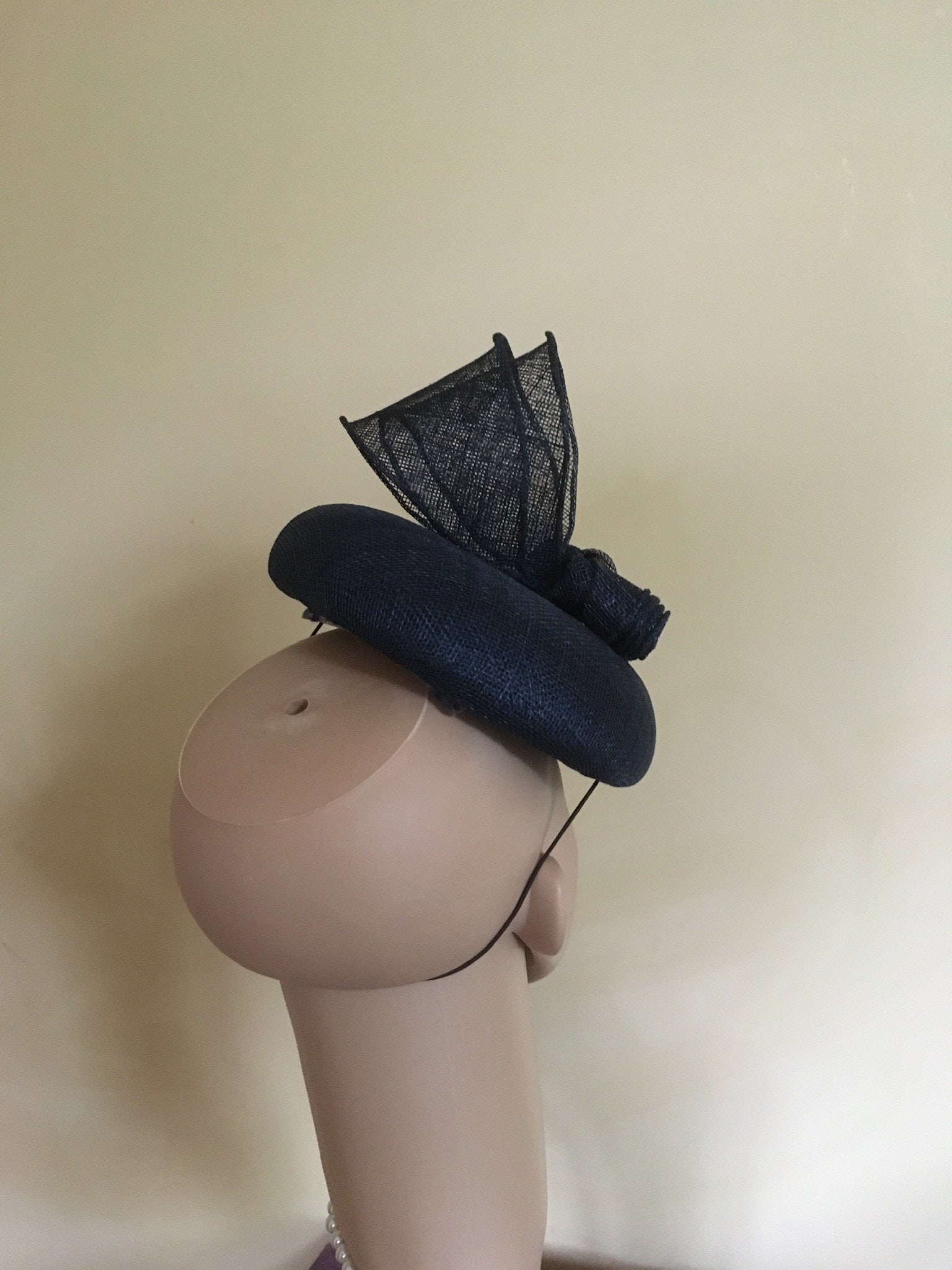 Navy wedding hats for sale best sale