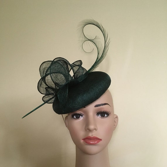 green pillbox hat