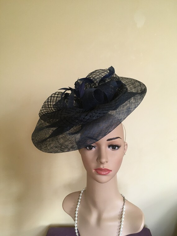 Navy Blue Wedding Hat Navy Wedding Hat 