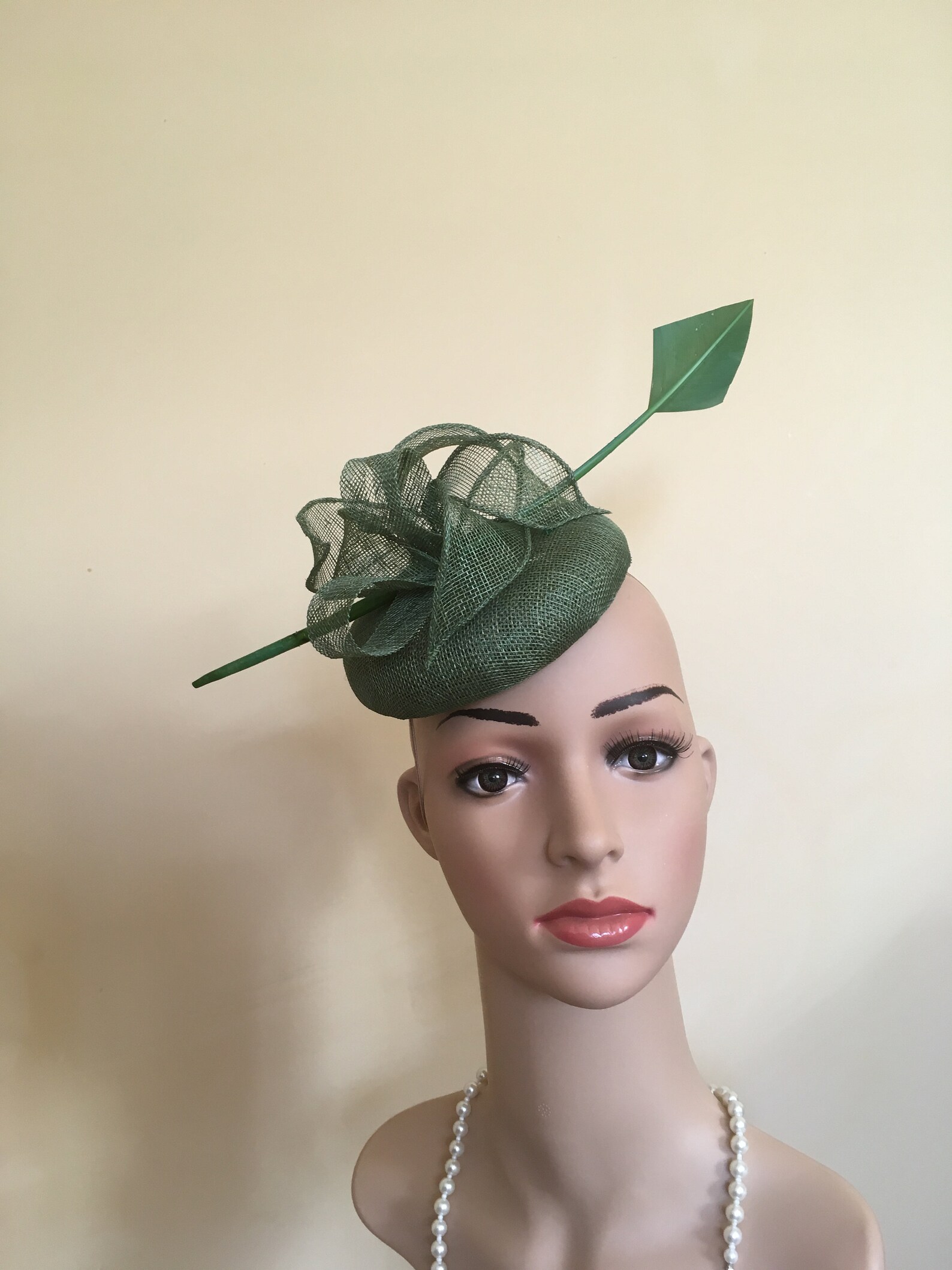 green wedding hat