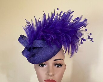 Purple Wedding Hat - Etsy UK