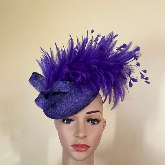 Purple Hat Purple Wedding Hat Purple 