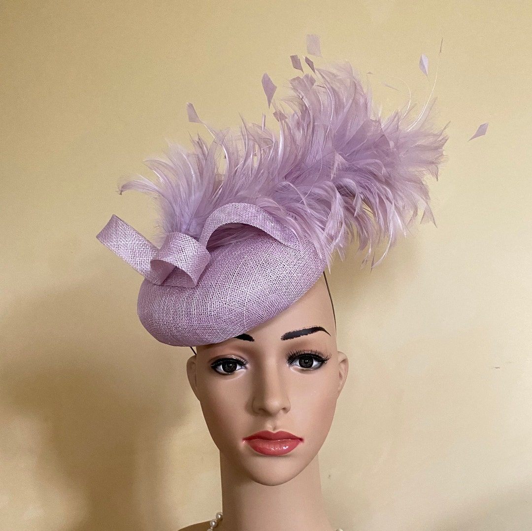 Lilac Wedding Hat Lilac Hat Lilac Fascinator Ascot Hat Wedding Hat