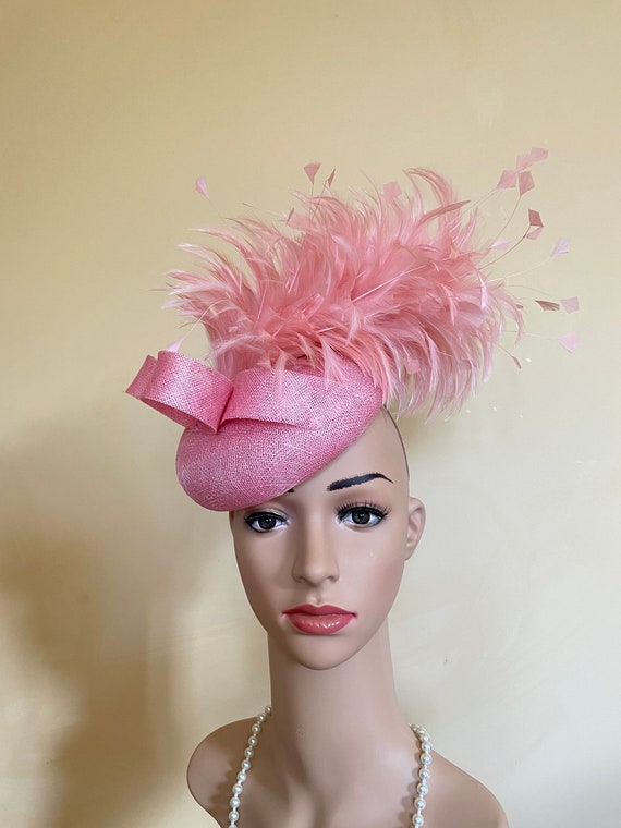 Pink wedding hats fascinators deals