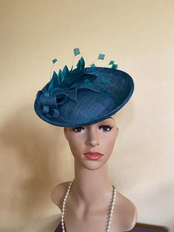 Blue wedding hats fascinators outlet