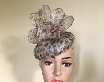 Leopard Fascinator - Etsy UK