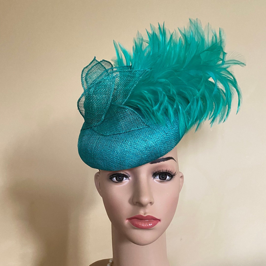 Jade Green Wedding Hat Green Wedding Hat Green Fascinator Etsy