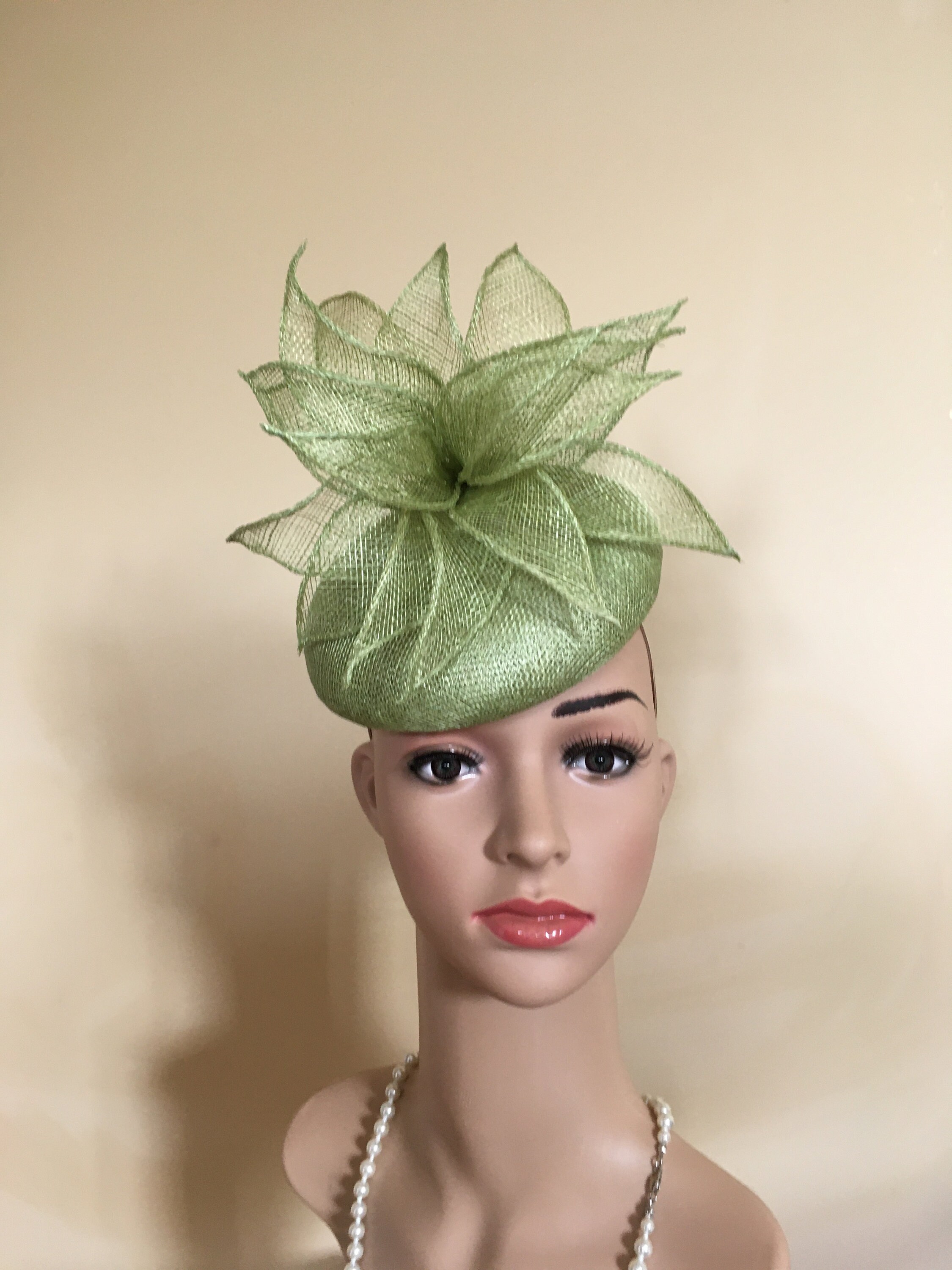 green wedding hat