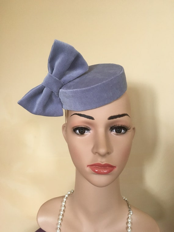grey wedding hat