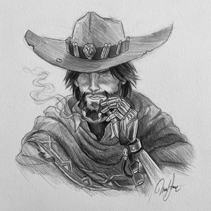 Overwatch McCree Art Print