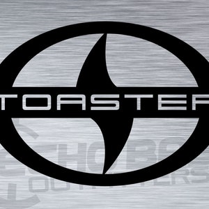 Scion xB Toaster window decal sticker