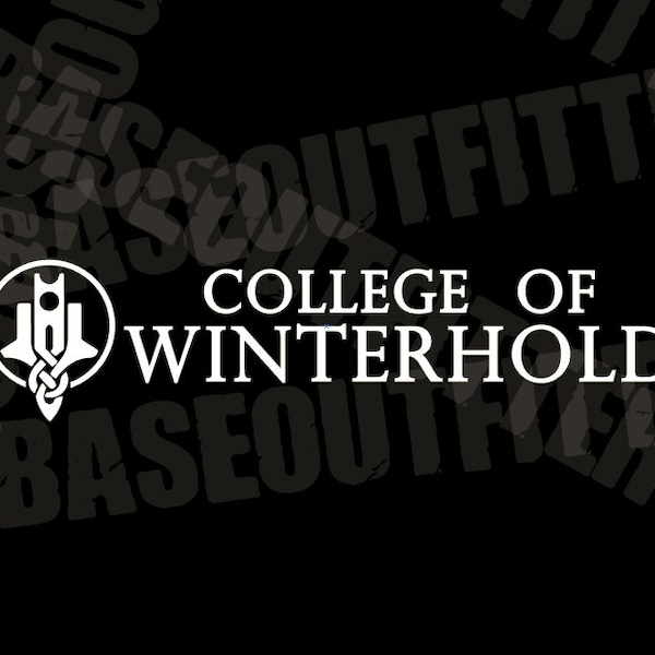 Skyrim College of Winterhold vinyl cut decal sticker