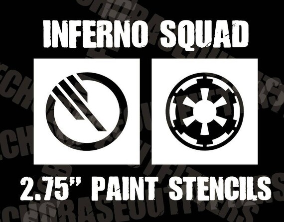 thumbnail interactive-video image 1 of Star Wars Battlefront Inferno Squad Vinyl Decal – Any Size – Car Window Sticker 1 of 4