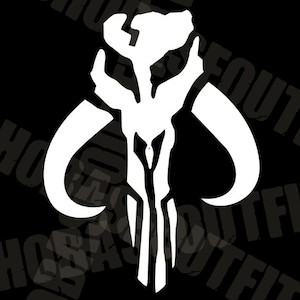 Mandalorian Boba Fett Mythosaur vinyl cut decal