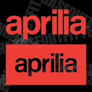 Aprilia Motorcycle RSV4 Tuono vinyl window decal stickers