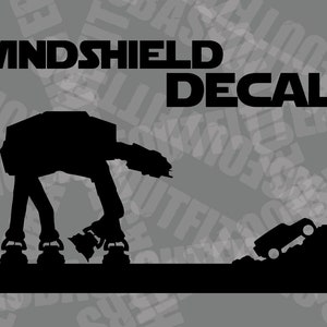 Windshield Imperial Walker AT-AT decal window sticker