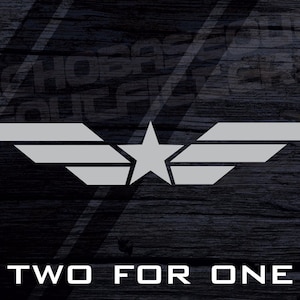 Captain America banner vinyl cut decal