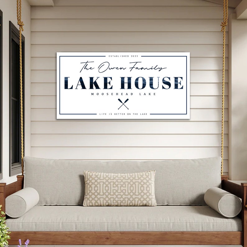 Personalized Lake House Sign - Thumbnail 4
