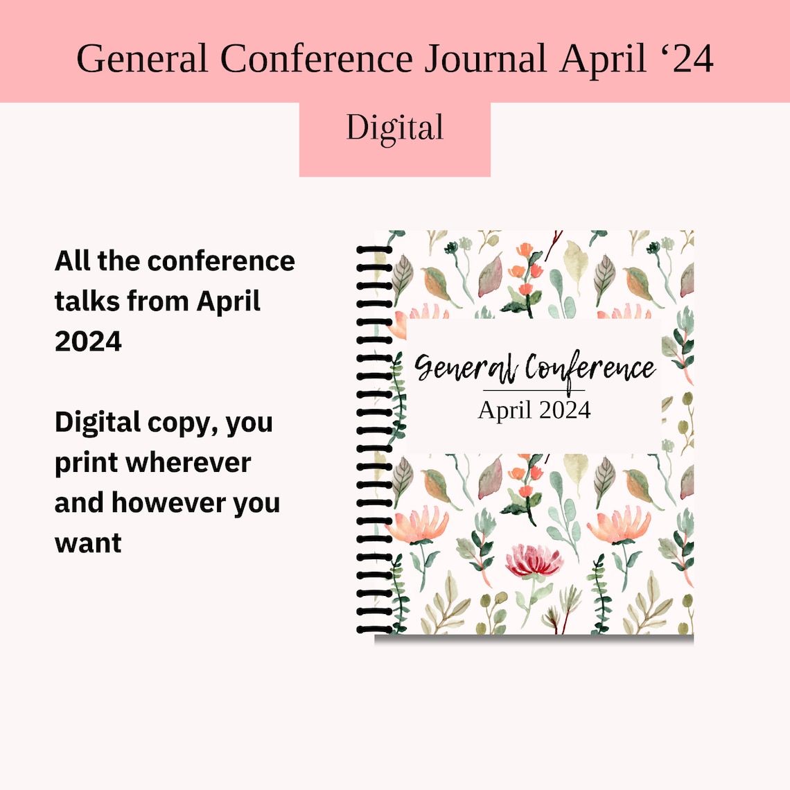LDS General Conference April 2024 Talks Digital, With Margins on Sides