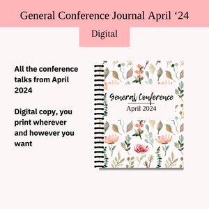 LDS General Conference April 2024 Talks - Digital, with margins on sides