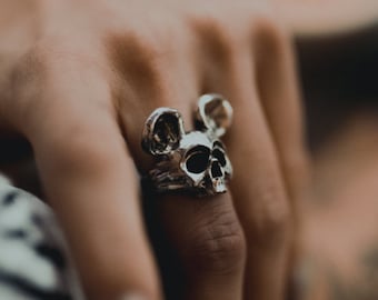 Dead Mickey - Handcrafted Sterling Silver Ring