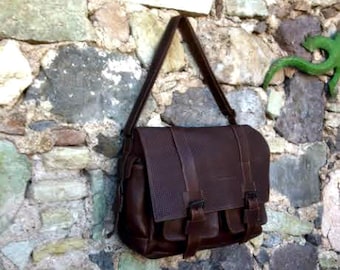 Brown Leather Briefcase Laptop