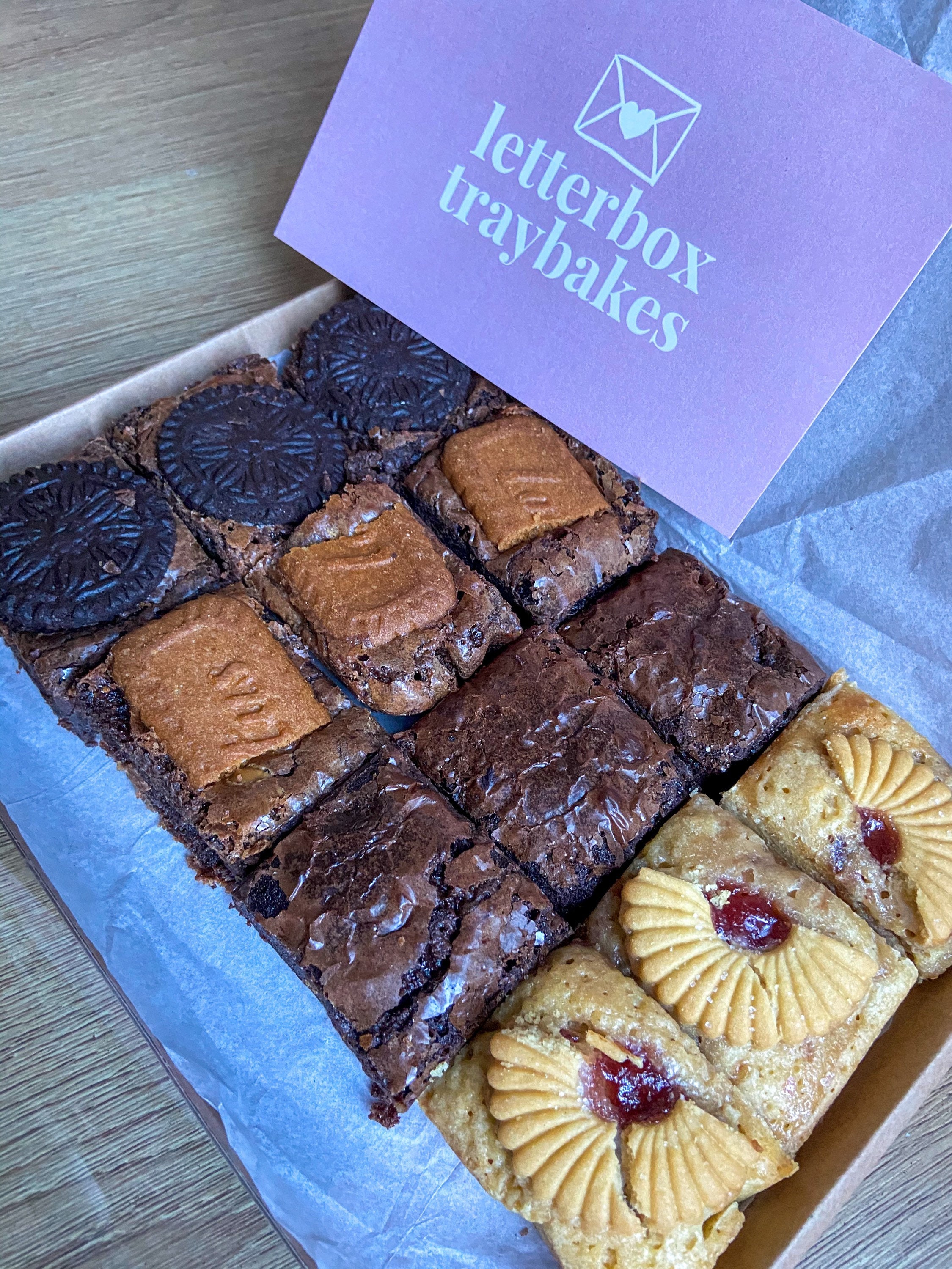 Letterbox brownies letterbox bakes editable treat gift Etsy