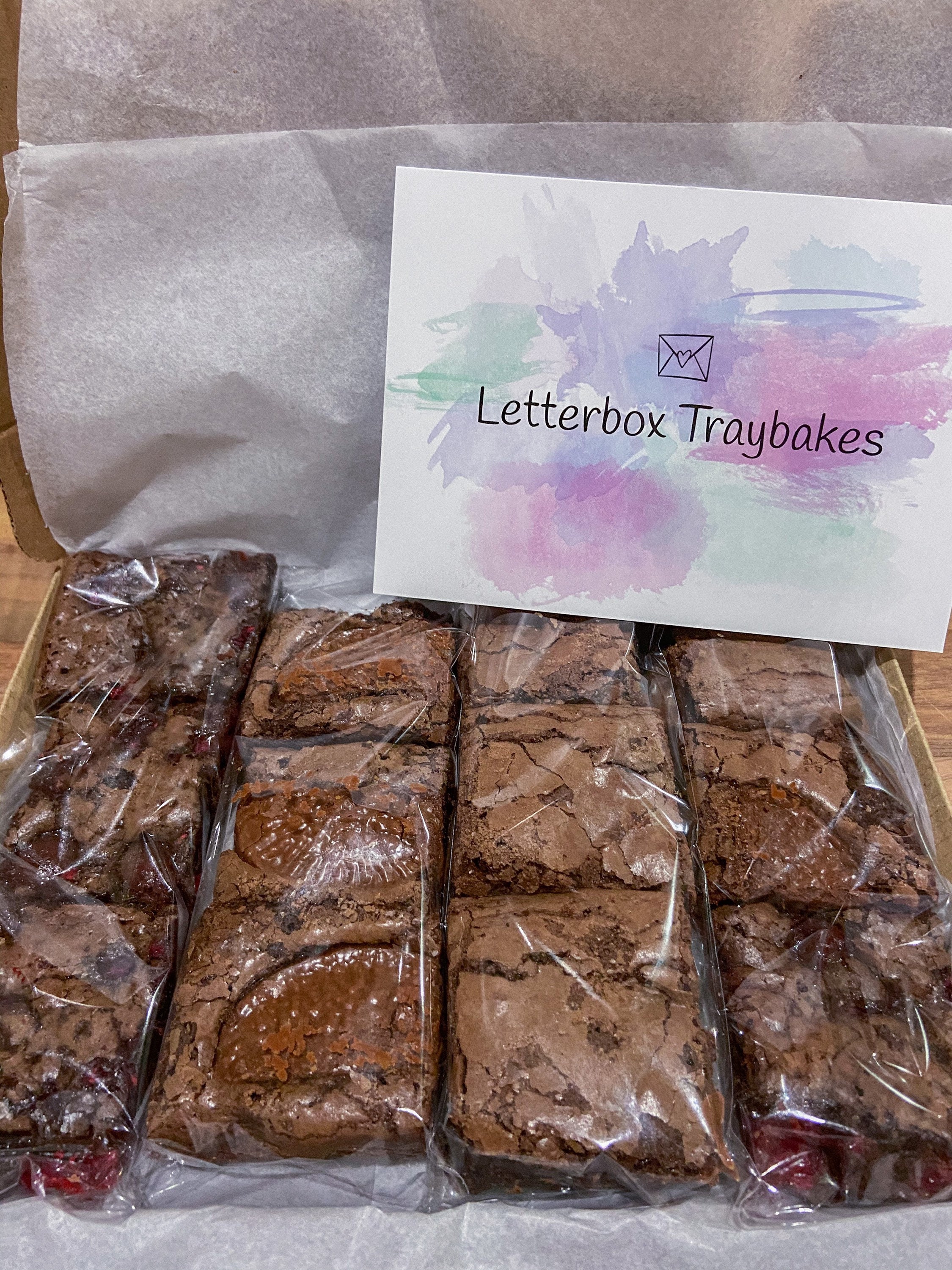 Letterbox brownies letterbox bakes editable treat gift Etsy