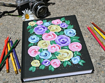 Rosette Hand-Painted Sketchbook