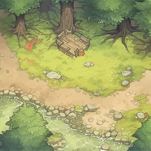 DND Battle Maps | Waldbündel | Spielleiter | TTRPG | Druckbar und digital