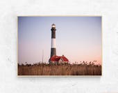 Fire Island Lighthouse Photography Print Sunrise, Long Island, New York, Robert Moses State Park, Fire Island National Park Lighthouse Print