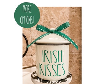 Lucky Charm, Irish Kisses, Gift for Hostess, St. Patrick's Day Tiered Tray, Irish, Lucky Charms, Spring Tiered Tray, St. Patricks Day Decor