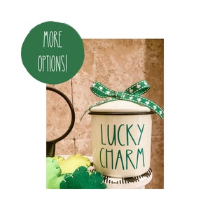 Lucky Charm, St. Patty's Day, Hostess Gift, St. Patrick's Day Tiered Tray, Irish, Lucky Charm, Spring Tiered Tray, St. Patricks Day Decor