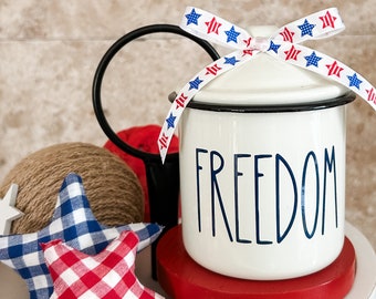 Americana Decor, 4th of July Decor, Patriotic Decor, Memorial Day Decor, Americana, Americana Centerpiece, Tiered Tray Decor, Home Decor