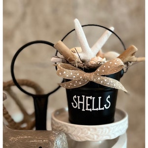 Beach Tiered Tray Decor, Summer Tiered Tray Decor, Beach, Tiered Tray Decor, Tiered Tray Filler, Shells, Starfish, Sand Dollar, Driftwood,