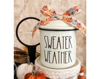 SWEATER WEATHER, Pumpkin Spice, Tiered Tray, Fall Tiered Tray Decor, Give Thanks, Fall Y'All, Tiered Tray Decor, Fall Decor, Ships Fast