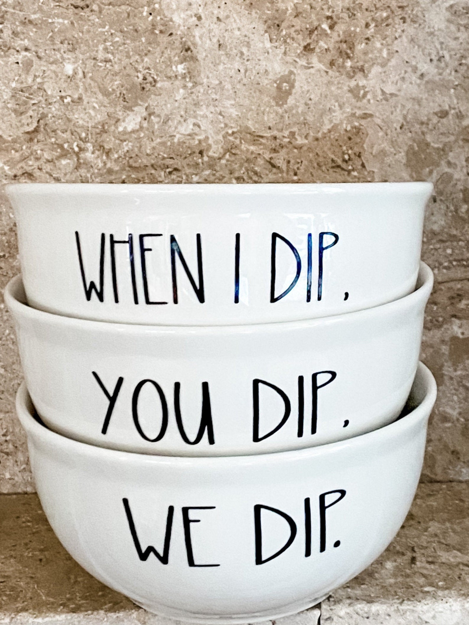 Housewarming Gift When I Dip You Dip We Dip Bowls Salsa Etsy