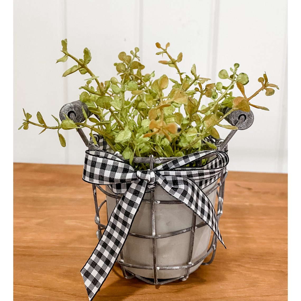 Tiered Tray Decor Greenery Farmhouse Greenery Tray Plant Etsy