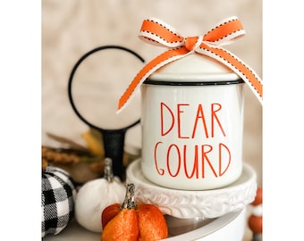 DEAR GOURD, Sweater Weather, Pumpkin Spice, Tiered Tray, Fall Tiered Tray Decor, Give Thanks, Tiered Tray Decor, Fall Decor, Ships Fast