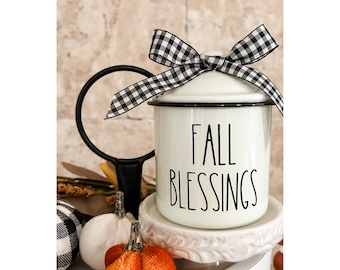 FALL BLESSINGS, Pumpkin Spice, Tiered Tray, Fall Tiered Tray Decor, Give Thanks, Fall Y'All, Tiered Tray Decor, Fall Decor, Ships Fast