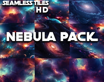 Nebula Textures Digital Paper Sublimation High Resolution Seamless Tiles