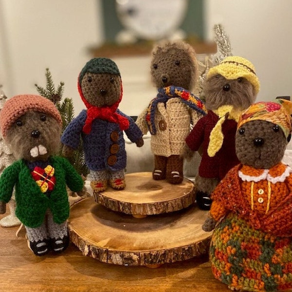 Ma & Emmet Otter Jug-band Collection Crochet Dolls