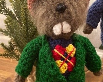 Harvey Beaver Crochet Doll