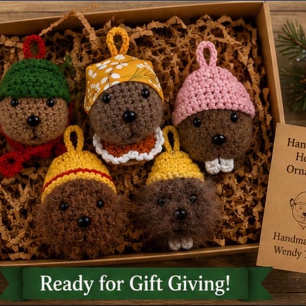 Set of 5 Jug Band Inspired Christmas Ornaments